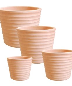 Pot Bousquet Strié conique