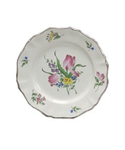 Assiette plate reverbere fin