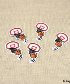 Ecusson Sport basket | Ecusson à thermocoller 50×31 mm