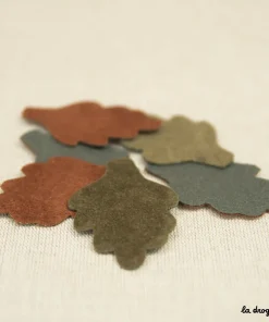 Ecusson Feuille de chêne | Ecusson à coudre 60 x 40 mm