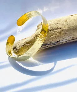 Manchette martelée laiton – PM