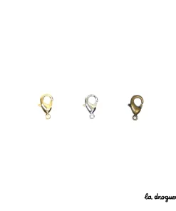 Fermoir mousqueton ovale 10 mm | Apprêt 10 x 6 mm