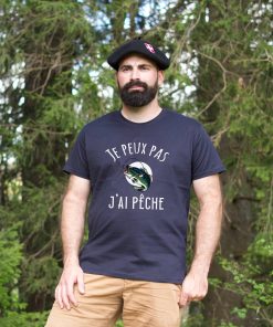 T-shirt Homme – Je peux pas j&rsquo;ai pêche