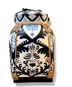 Bambou Rice Box | Bleu et Blanc | L