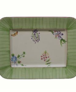 Rectangular dish wind flowers