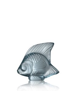 Fish sculpture blue persépolis lalique