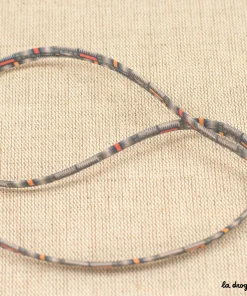 Liane Epis cétou grisé/corail | Cordon – largeur 5 mm