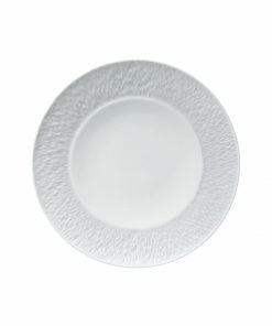 Flat plate 22 cm engraved rim Mineral Raynaud