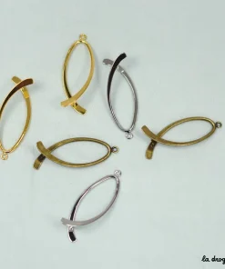 Bélière dansante 38 mm | Apprêt en métal cuivre 38 mm