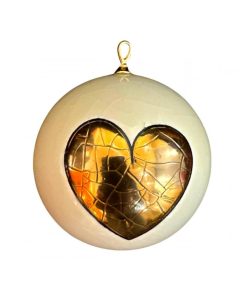 Boule de Noël clair Longwy mon Amour