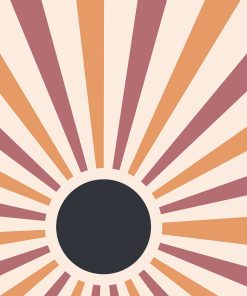 Rayons du soleil Style minimaliste Boho Affiche