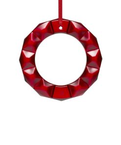 Couronne de noël rouge 2021 baccarat