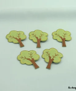 Ecusson Nature arbre stylisé | Ecusson à thermocoller 45x35mm