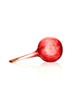 Mini Globe d&rsquo;arrosage rouge en cristal de Lorraine