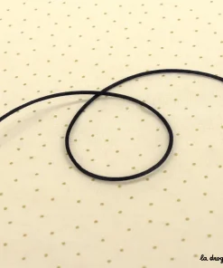 Petit cordonnet satinette 1,5 mm – Noir | Fabriqué en France – Cordons