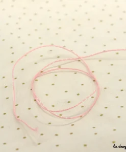 Petit lien 0,5 mm – Irisé rose | Fabriqué en France – Cordons