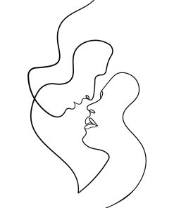 Regard Complice – Affiche Line Art