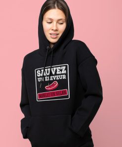 Sweat Femme – Sauvez un éleveur mangez un vegan