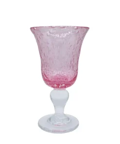 Verre à Pied en verre bullé